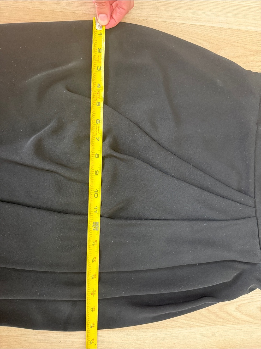 Shona Joy Black Strapless Draped Gown - Picture 8 of 8